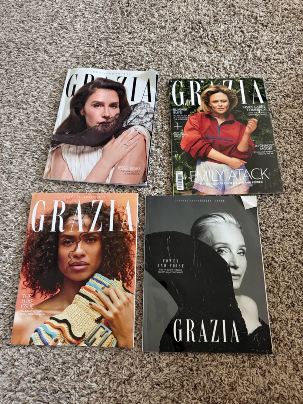 Magazine grazia British - Assorted Cover Collection (Set of 4)